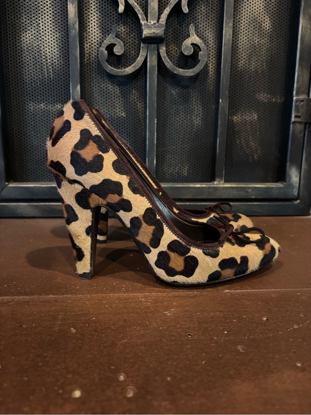 BCBGMAXAZRIA Leopard Print High Heels - Picture 3 of 6